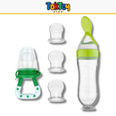 BabyMeal – Kit de Alimentação com Colher e Squeeze de Silicone para Bebês