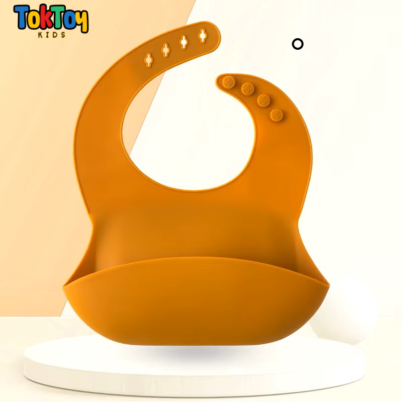 Babador Infantil de Silicone Impermeável e Prático para Limpeza