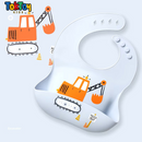 Babador Infantil de Silicone Impermeável e Prático para Limpeza