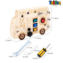 Painel de Atividades Montessori LED LumiPlay com Interruptores - Aprendizado Interativo para Crianças