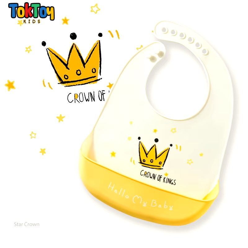 Babador Infantil de Silicone Impermeável e Prático para Limpeza