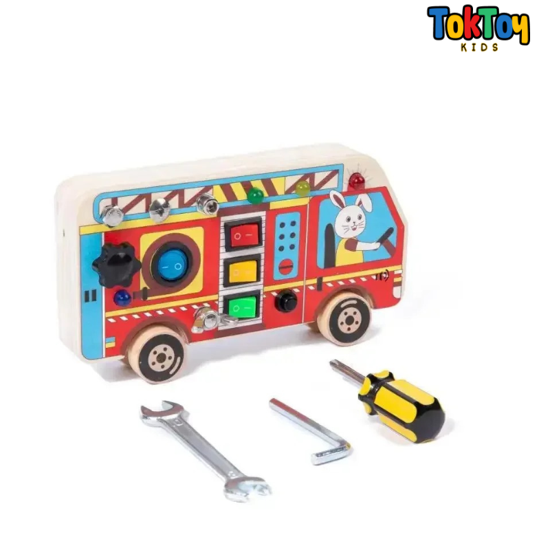 Painel de Atividades Montessori LED LumiPlay com Interruptores - Aprendizado Interativo para Crianças