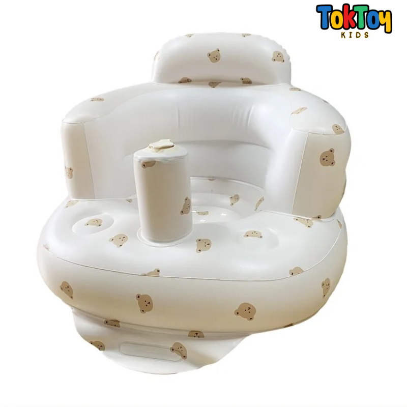 Poltrona Inflável Infantil Multifuncional - Cadeira de Alimentação, Banho e Sofá para Bebês e Crianças