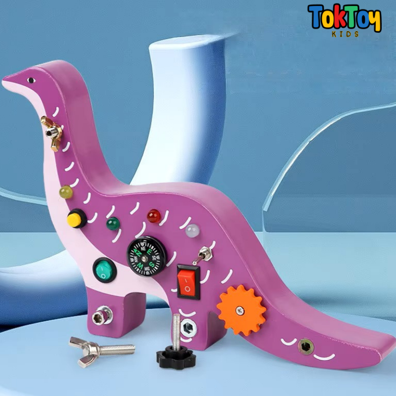 Painel de Atividades Montessori LED LumiPlay com Interruptores - Aprendizado Interativo para Crianças