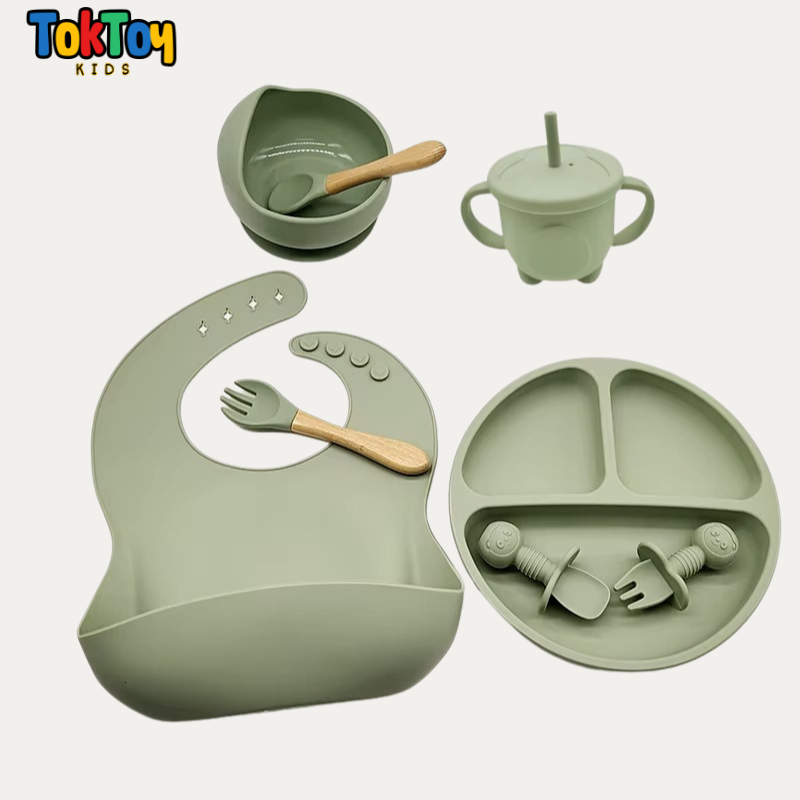 Conjunto de Silicone Infantil 6/8 peças
