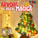 Árvore Mágica de Natal – Montessori Criativa – Decoração Infantil para Crianças, 32 Peças, Decoração Natalina, Brinquedo Educativo