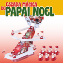 Escada Mágica do Papai Noel: Luzes, Música e Alegria para um Natal Inesquecível