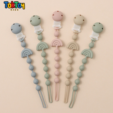 Prendedor de Chupeta Infantil em Silicone