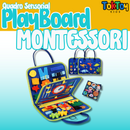 Montessori PlayBoard - Quadro Sensorial Montessori - Aprendizagem Prática e Interativa para Crianças Pequenas