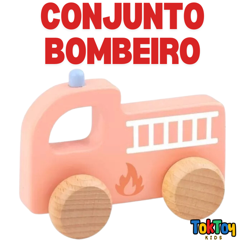 Conjunto Carrinhos - Caminhão de Bombeiro