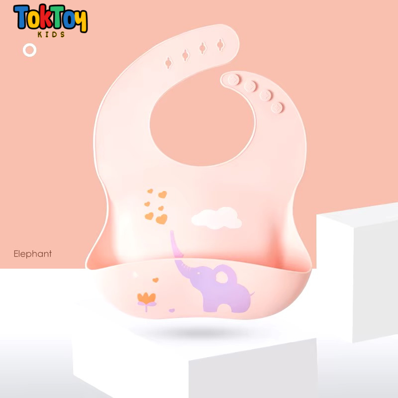 Babador Infantil de Silicone Impermeável e Prático para Limpeza