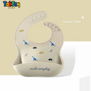 Babador Infantil de Silicone Impermeável e Prático para Limpeza