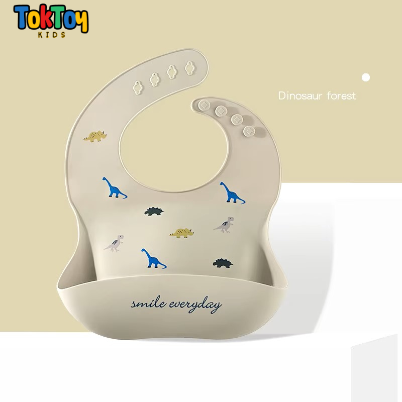 Babador Infantil de Silicone Impermeável e Prático para Limpeza