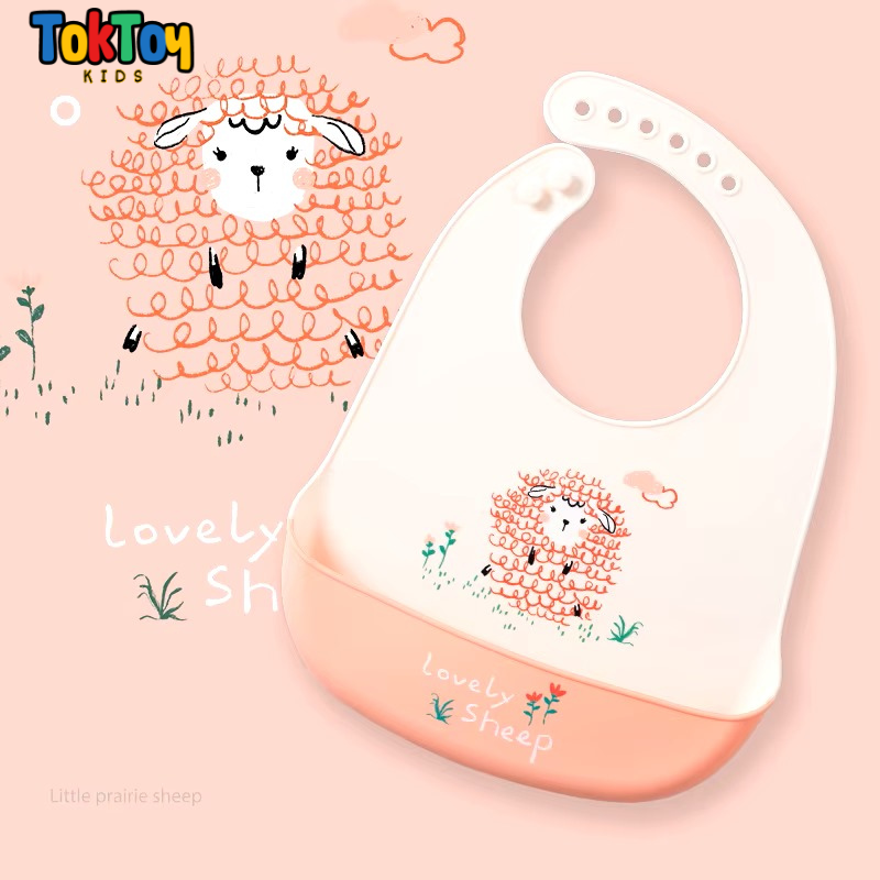 Babador Infantil de Silicone Impermeável e Prático para Limpeza