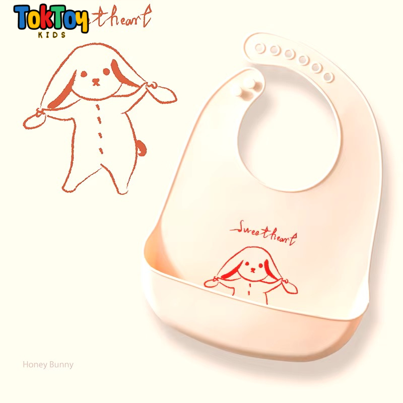 Babador Infantil de Silicone Impermeável e Prático para Limpeza