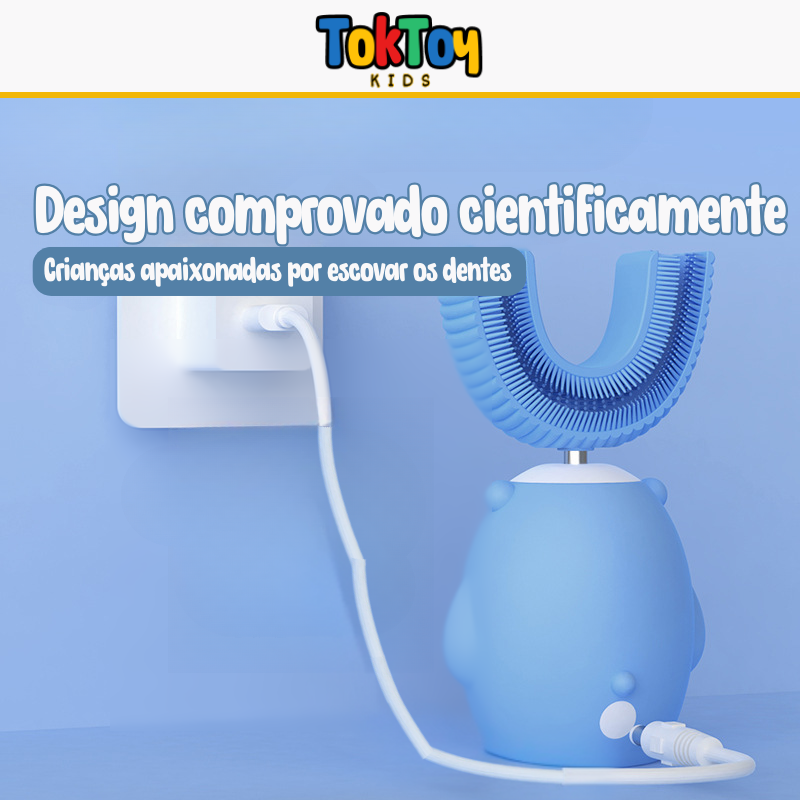 Escova de Dentes Elétrica Infantil AnimalFun: Ursinho & Pintinho