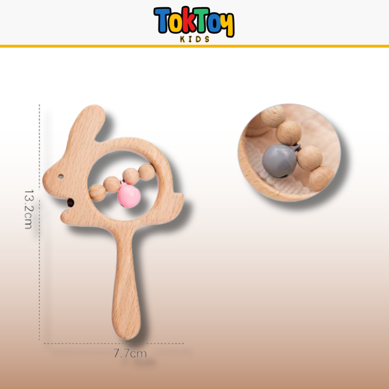 Animal Sounds – Chocalho Sensorial de Madeira 🐰🌿