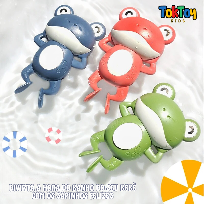 Brinquedos de Banho Sapos Bobby, Eddy e Ane