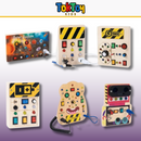 Painel de Atividades Montessori LED LumiPlay com Interruptores - Aprendizado Interativo para Crianças