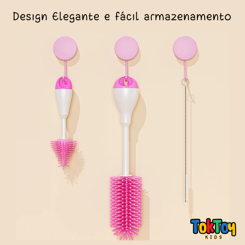 Conjunto de Escovas para Garrafas 3 em 1