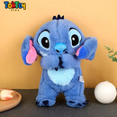 Ursinho de Pelúcia Stitch com Luz Respiratória e Música - Brinquedo Calmante para Crianças