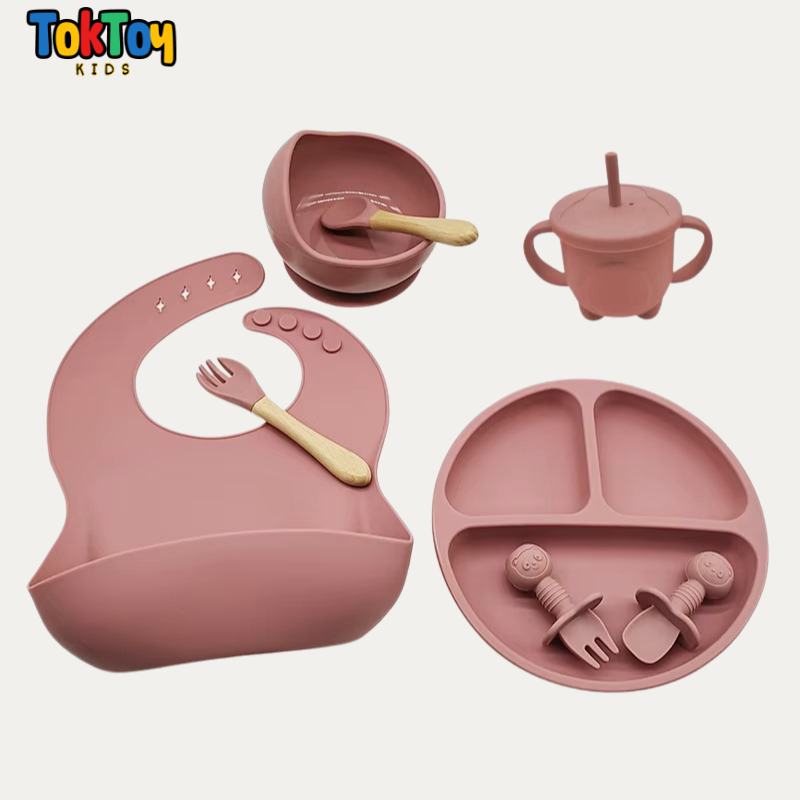 Conjunto de Silicone Infantil 6/8 peças