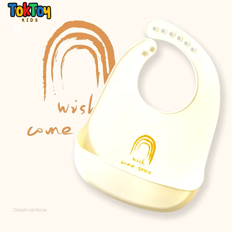 Babador Infantil de Silicone Impermeável e Prático para Limpeza