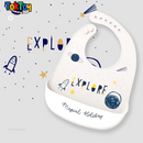 Babador Infantil de Silicone Impermeável e Prático para Limpeza