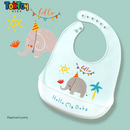 Babador Infantil de Silicone Impermeável e Prático para Limpeza