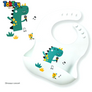 Babador Infantil de Silicone Impermeável e Prático para Limpeza