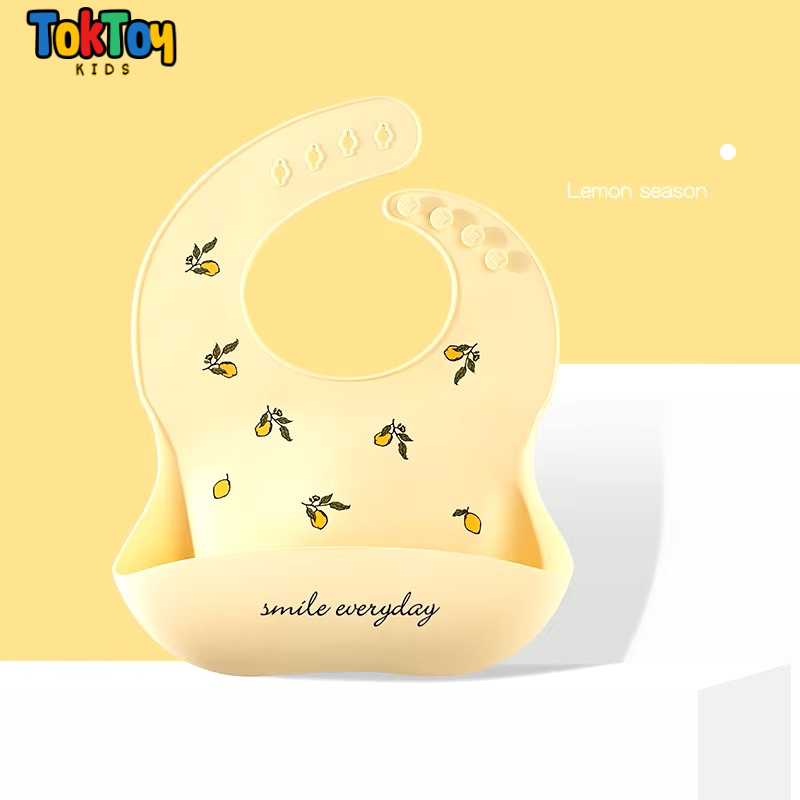 Babador Infantil de Silicone Impermeável e Prático para Limpeza