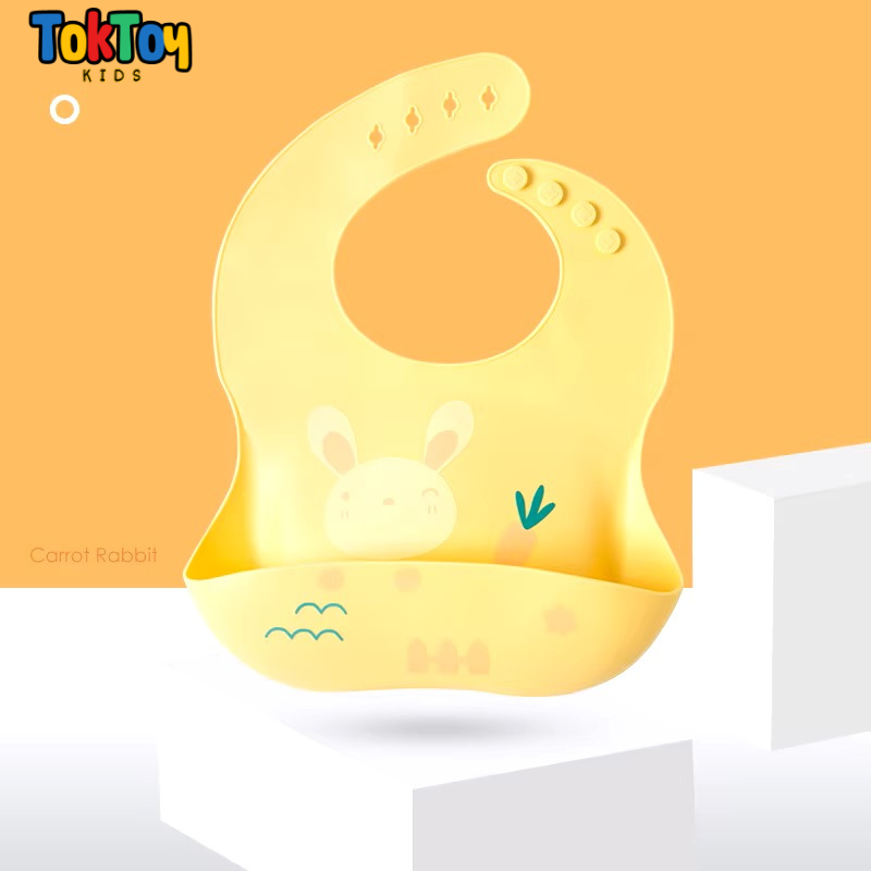 Babador Infantil de Silicone Impermeável e Prático para Limpeza