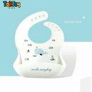 Babador Infantil de Silicone Impermeável e Prático para Limpeza