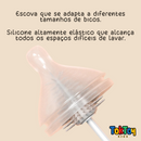 Conjunto de Escovas para Garrafas 3 em 1