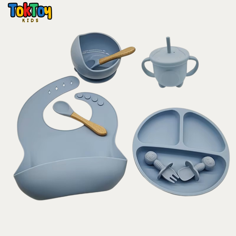 Conjunto de Silicone Infantil 6/8 peças