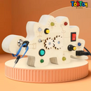 Painel de Atividades Montessori LED LumiPlay com Interruptores - Aprendizado Interativo para Crianças