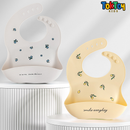 Babador Infantil de Silicone Impermeável e Prático para Limpeza