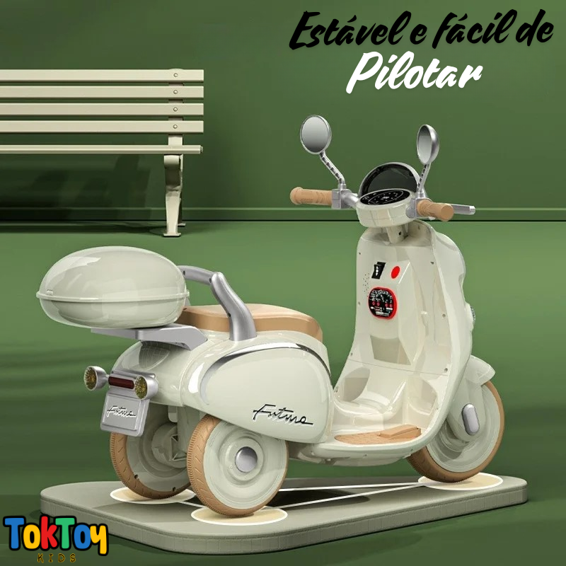 Motocicleta Elétrica Clássica Retrô