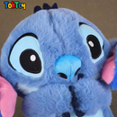 Ursinho de Pelúcia Stitch com Luz Respiratória e Música - Brinquedo Calmante para Crianças