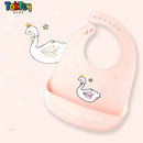 Babador Infantil de Silicone Impermeável e Prático para Limpeza