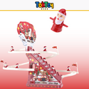 Escada Mágica do Papai Noel: Luzes, Música e Alegria para um Natal Inesquecível