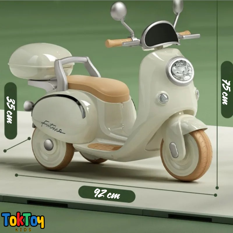 Motocicleta Elétrica Clássica Retrô