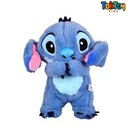 Ursinho de Pelúcia Stitch com Luz Respiratória e Música - Brinquedo Calmante para Crianças