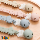 Prendedor Girafinha e Dino - Silicone