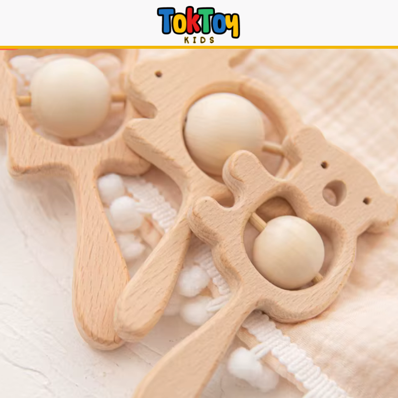 Animal Sounds – Chocalho Sensorial de Madeira 🐰🌿