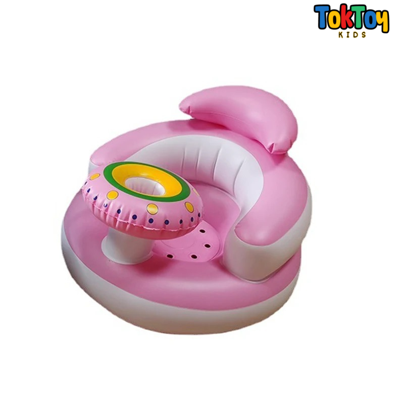 Poltrona Inflável Infantil Multifuncional - Cadeira de Alimentação, Banho e Sofá para Bebês e Crianças
