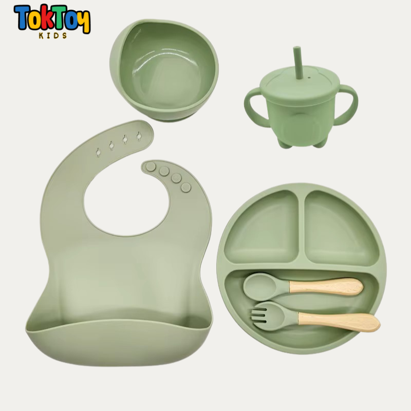 Conjunto de Silicone Infantil 6/8 peças