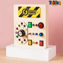 Painel de Atividades Montessori LED LumiPlay com Interruptores - Aprendizado Interativo para Crianças