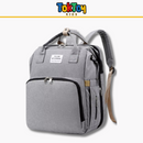 Mochila Multifuncional BabyNest Pro com Berço Dobrável e Porta USB