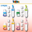 BabyMeal – Kit de Alimentação com Colher e Squeeze de Silicone para Bebês